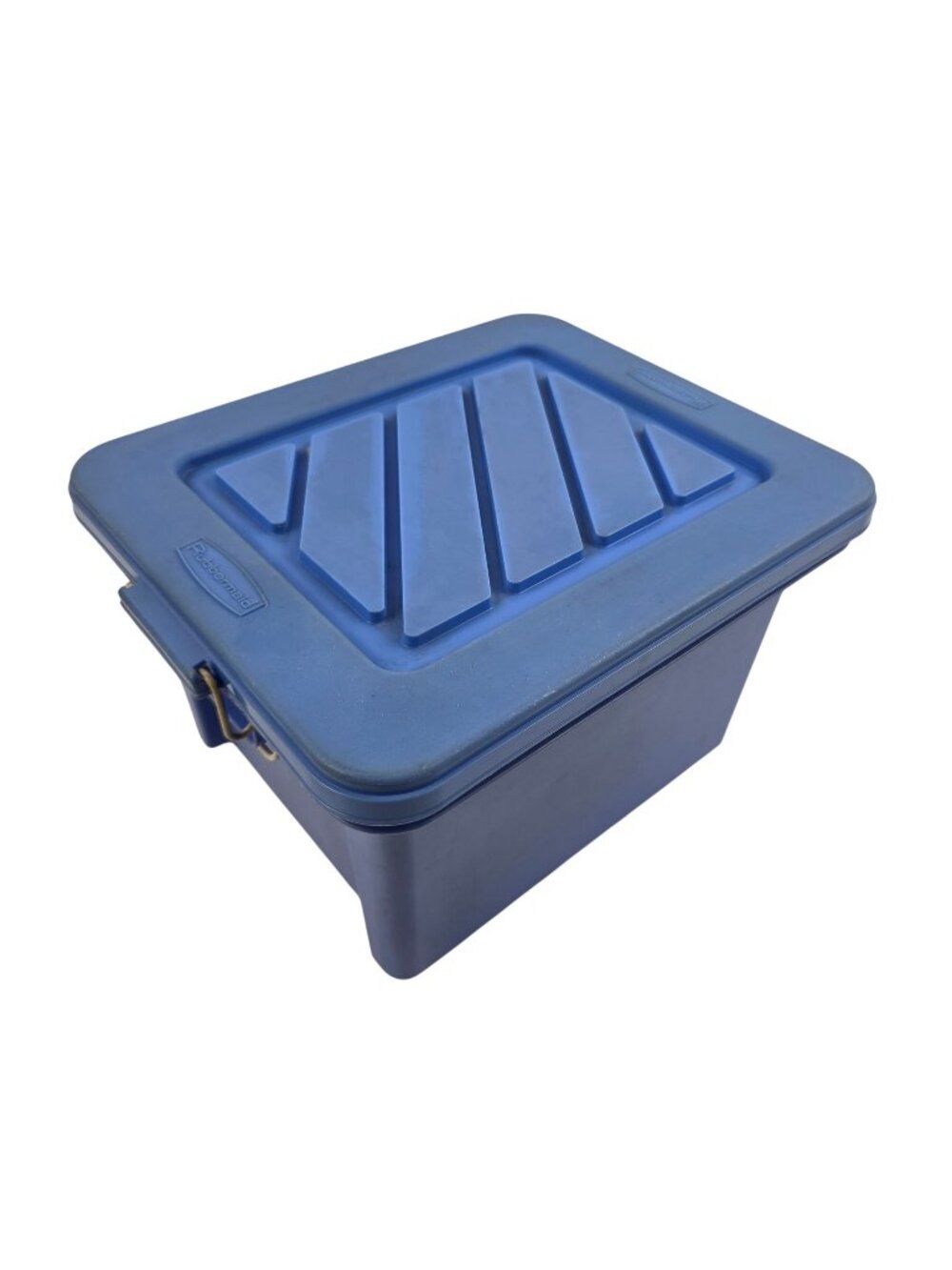 Rubbermaid Keepers Storage Box Blue 3.7 Qt Latching Lid USA 0562 Vintage